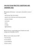 AHA BLS EXAM PRACTICE QUESTIONS AND ANSWERS 2026