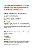 CFC Certification Midterm Exam &ndash; Questions and Answers