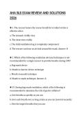 AHA BLS EXAM REVIEW AND SOLUTIONS 2026