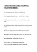 AHA BLS PRACTICAL AND THEORETICAL SOLUTION GUIDE 2026