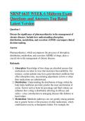NRNP 6635 WEEK 6 Midterm Exam Questions and Answers Top Rated Latest Version 