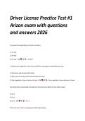 Driver License Practice Test &num;1 Arizona Exam 2026 &vert; Questions & Answers