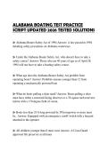 ALABAMA BOATING TEST PRACTICE SCRIPT UPDATED 2026 TESTED SOLUTIONS