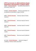CPCS acronyms & abbreviations Exam Questions and Answers &lpar;Latest 2026&rpar;&period;
