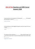 ASA 114 Test Questions and 100&percnt; Correct Answers&vert; 2026