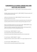 FUNDAMENTALS OF DIVERSE LEARNERS WGU D096 QUESTIONS AND ANSWERS