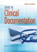 Test Bank for Guide to Clinical Documentation 3rd Edition by Debra D Sullivan
