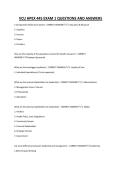 VCU HPEX 445 EXAM 1 QUESTIONS AND ANSWERS