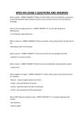 HPEX 445 EXAM 2 QUESTIONS AND ANSWERS