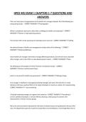HPEX 445 EXAM 1 CHAPTERS 1-7 QUESTIONS AND ANSWERS
