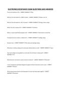 ELECTRONICS RESISTANCE EXAM QUESTIONS AND ANSWERS&period;