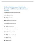 Artificial Intelligence and Big Data&colon; Key  Concepts and Ethical Issues Questions and  answers 