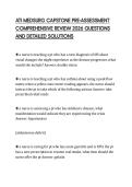 ATI MEDSURG CAPSTONE PRE-ASSESSMENT COMPREHENSIVE REVIEW 2026 QUESTIONS AND DETAILED SOLUTIONS