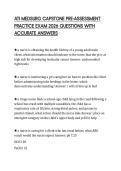 ATI MEDSURG CAPSTONE PRE-ASSESSMENT PRACTICE EXAM 2026 QUESTIONS WITH ACCURATE ANSWERS