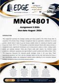 MNG4801 Assignment 3 &lpar;ANSWERS&rpar; 2026 - DISTINCTION GUARANTEED