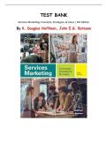 Services Marketing&colon; Concepts&comma; Strategies&comma; & Cases&comma; 6th Edition &lpar;K&period; Douglas Hoffman&rpar; &ndash; Complete Test Bank Chapters 1&ndash;15