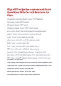 Wgu d315 objective assessment Exam Questions With Correct Solutions A&plus; Pass