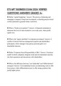 ETS MFT BUSINESS EXAM 2026 VERIFIED QUESTIONS ANSWERS GRADED A&plus;
