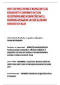 HNF 150 MSU EXAM 3 EXAM&lpar;ACTUAL EXAM&rpar; WITH CORRECT ACTUAL QUESTIONS AND CORRECTLY WELL DEFINED ANSWERS LATEST ALREADY GRADED A&plus; 2026