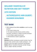 Nursing Nutrition Study Guide & MCQ Practice Test Bank &vert; Diet Therapy