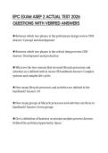 EPC EXAM ASEP 2 ACTUAL TEST 2026 QUESTIONS WITH VERIFIED ANSWERS