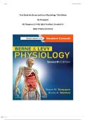 Test Bank for Berne and Levy Physiology 7th Edition By Koeppen &vert;All Chapters &lpar;1-44&rpar;&vert; Q&A Verified &vert; Graded A&plus;&vert; ISBN 9780323393942