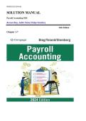 Solution Manual forPayroll Accounting 2024 34th Edition by Bernard Bieg&vert;ISBN&semi;9780357901052&vert;Guide A&plus;