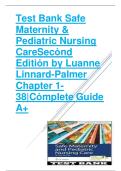 Test Bank for Safe Maternity & Pediatric Nursing Care&comma; 2nd Edition by Luanne Linnard‑Palmer & Gloria Haile Coats &mdash; Complete Chapters 1&ndash;38 with Detailed Rationales & NCLEX‑Style Questions &lpar;Newest 2026 Version&comma; ISBN 9780803697348&rpar;