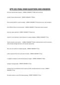 SPTE 201 FINAL EXAM QUESTIONS AND ANSWERS&period;