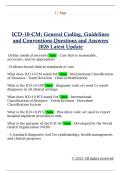 ICD-10-CM&colon; General Coding&comma; Guidelines  and Conventions Questions and Answers  2026 Latest Update 