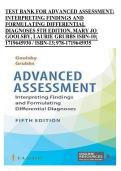 Test Bank for Advanced Assessment&colon; Interpreting Findings and Formulating Care &vert; 2026 Updated