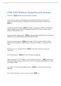 CMN 170V Midterm Questions and answers 