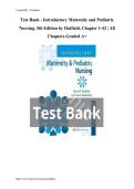 Test bank for introductory maternity pediatric nursing 5th edition all chapters covered graded A&plus; &vert;latest update&vert; &vert;2025-26&vert;