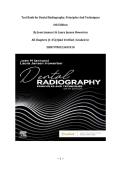 Test Bank for Dental Radiography&comma; Principles And Techniques 6th Edition By Joen Iannucci & Laura Jansen Howerton &vert;All Chapters &lpar;1-35&rpar; &vert;Q&A Verified &vert; Graded A&plus; &vert;ISBN 9780323695510