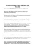 WGU D033 GLOSSARY TERMS QUESTIONS AND ANSWERS