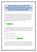 DP100 Microsoft certification exam set