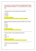 ELECTRICAL CONTRACTOR EXAM &vert;VERIFIED QUESTIONS AND ANSWERS &vert; GRADED A&plus; &vert; GUARANTEED PASS &vert; LATEST 2026