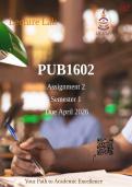 PUB1602 Assignment 2 2026 Semester 1 Due April 2026&period;