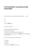 TCFP Prep 2025&sol;2026 &ndash; Actual Questions & 100&percnt; Correct Answers