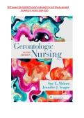 TEST BANK For Gerontologic Nursing&comma; 6th Edition By Meiner &vert; Complete Guide 2024-2025