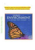 Test Bank for Living in the Environment 20th Edition by Miller 