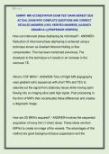 ASMIRT- MRI ACCREDITATION EXAM TEST BANK NEWEST 2026  ACTUAL EXAM WITH COMPLETE QUESTIONS AND CORRECT  DETAILED ANSWERS &lpar;100&percnt; VERIFIED ANSWERS&rpar; &vert;ALREADY  GRADED A&plus;&vert; &vert;&vert;PROFESSOR VERIFIED&vert;&vert;