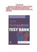 Test Bank for Varcarolis Essentials of Psychiatric Mental Health Nursing&comma; 5th Edition by Chyllia D&period; Fosbre &mdash; Complete Chapters 1&ndash;28 Questions & Answers with Rationales &lpar;2026 Edition&comma; ISBN 9780323810302&rpar;
