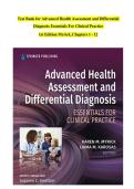 Test Bank for Advanced Health Assessment and Differential Diagnosis&colon; Essentials for Clinical Practice 1st Edition &vert; 2026 Updated