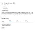 6&period;5 Comprehension Quiz SL2 Elementary ASL II 30018 &vert; ASL II Practice Quiz &lpar;2026 Update&rpar;