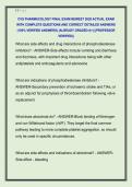 CVS PHARMACOLOGY FINAL EXAM NEWEST 2026 ACTUAL EXAM  WITH COMPLETE QUESTIONS AND CORRECT DETAILED ANSWERS  &lpar;100&percnt; VERIFIED ANSWERS&rpar; &vert;ALREADY GRADED A&plus;&vert; &vert;&vert;PROFESSOR  VERIFIED&vert;&vert;