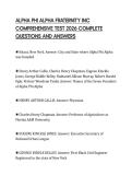 ALPHA PHI ALPHA FRATERNITY INC COMPREHENSIVE TEST 2026 COMPLETE QUESTIONS AND ANSWERS