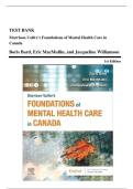 Test Bank for Morrison-Valfre&rsquo;s Foundations of Mental Health Care in Canada&comma; First Edition by Boris Bard RN MSc ACMHN&comma; Eric MacMullin RN MSN &vert; Latest Update 2026 Exam Prep Graded A&plus;