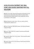 ALPHA PHI ALPHA FRATERNITY INC FINAL SCRIPT 2026 SOLVED QUESTIONS WITH FULL SOLUTIONS