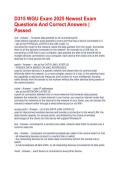 D315 WGU Exam 2025 Newest Exam Questions And Correct Answers &vert; Passed